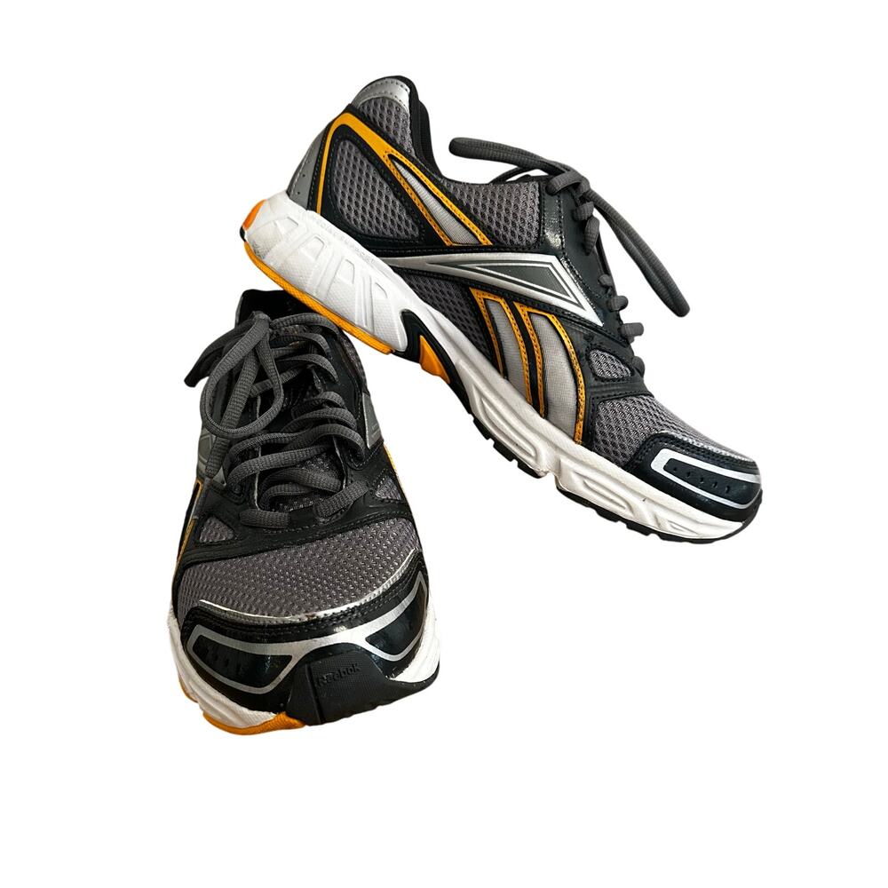 Reebok DMX Ride Men's Size 9 Running Shoes Sneakers White Silver Black Orange
